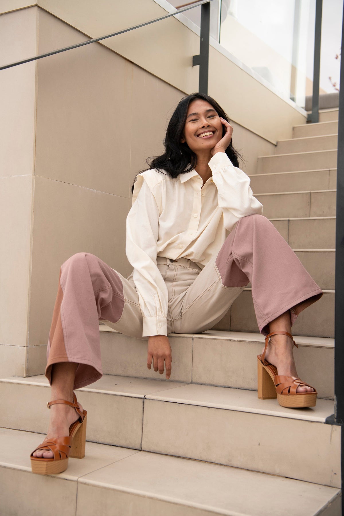 Coro Stretch Pants Trousers Julise Magon 