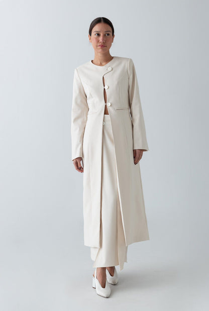 Cream coat Coats The Villã Concept 