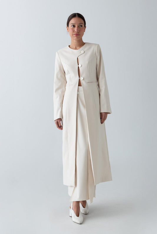 Cream coat Coats The Villã Concept 