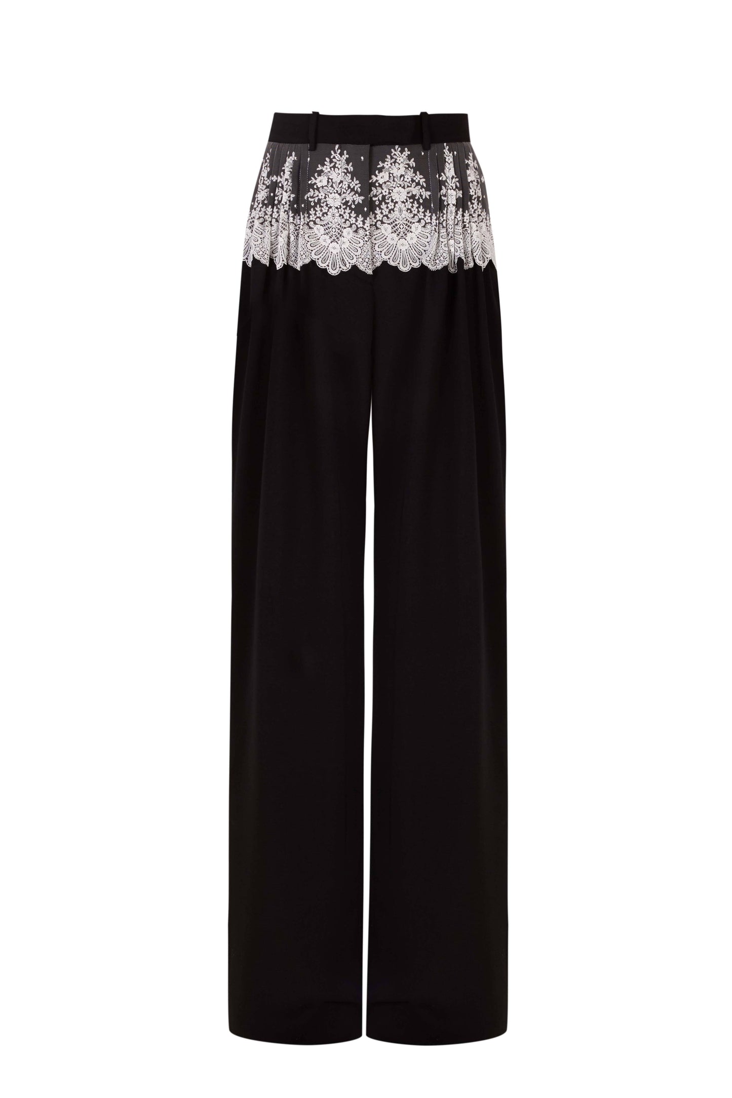 Cruising Lace Black Tailored Trousers Womens Trousers PALOMO SPAIN 