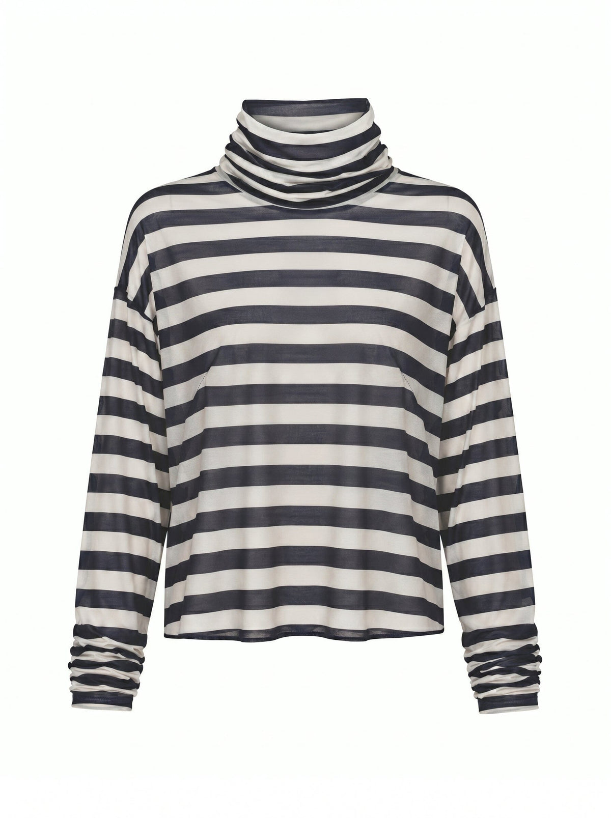 Crystal Black-Beige Striped Blouse Shirts & blouses Julise Magon 