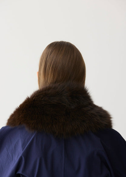 Cuello de pelo marrón piel Miguel Marinero 