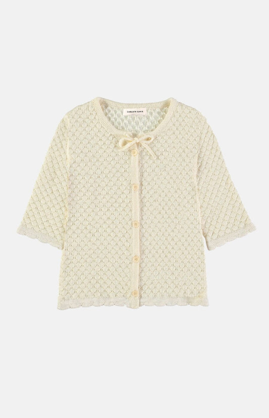 Cute Cardigan Ecru Sweaters Carlota Cahis 