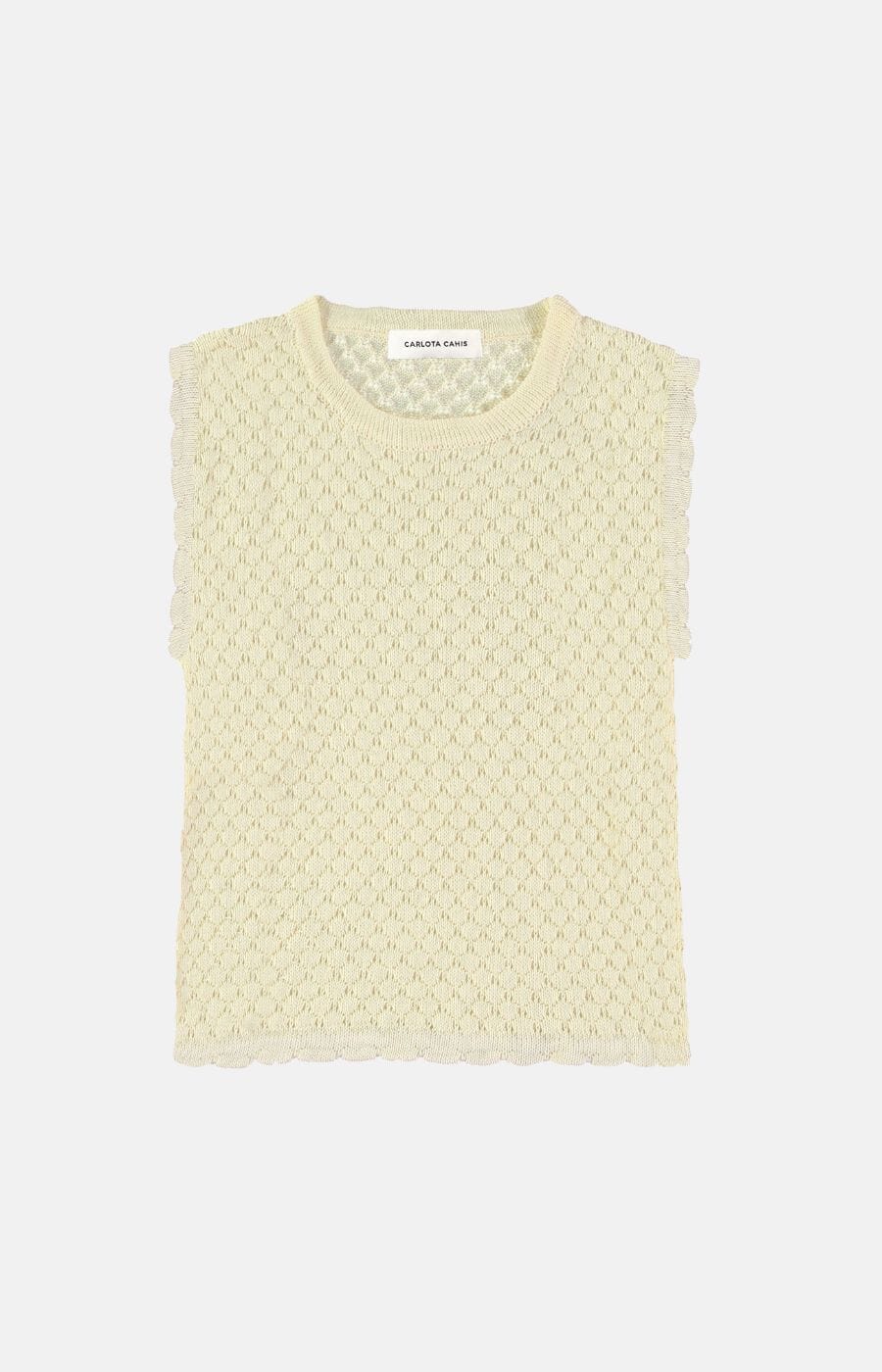 Cute Vest Ecru Vests Carlota Cahis 