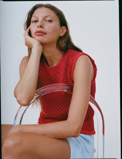 Cute Vest Red Vests Carlota Cahis 