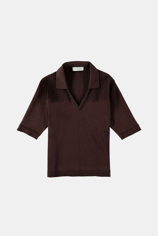 Damiano Polo Brown Tops and Blouses Carlota Cahis 