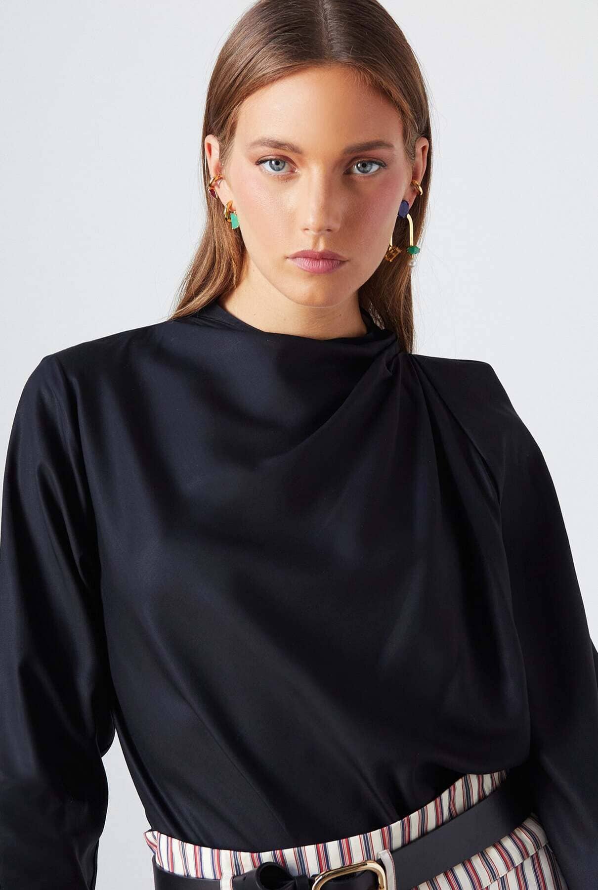 Daphne Top Black Shirts & Tops The Label Edition 