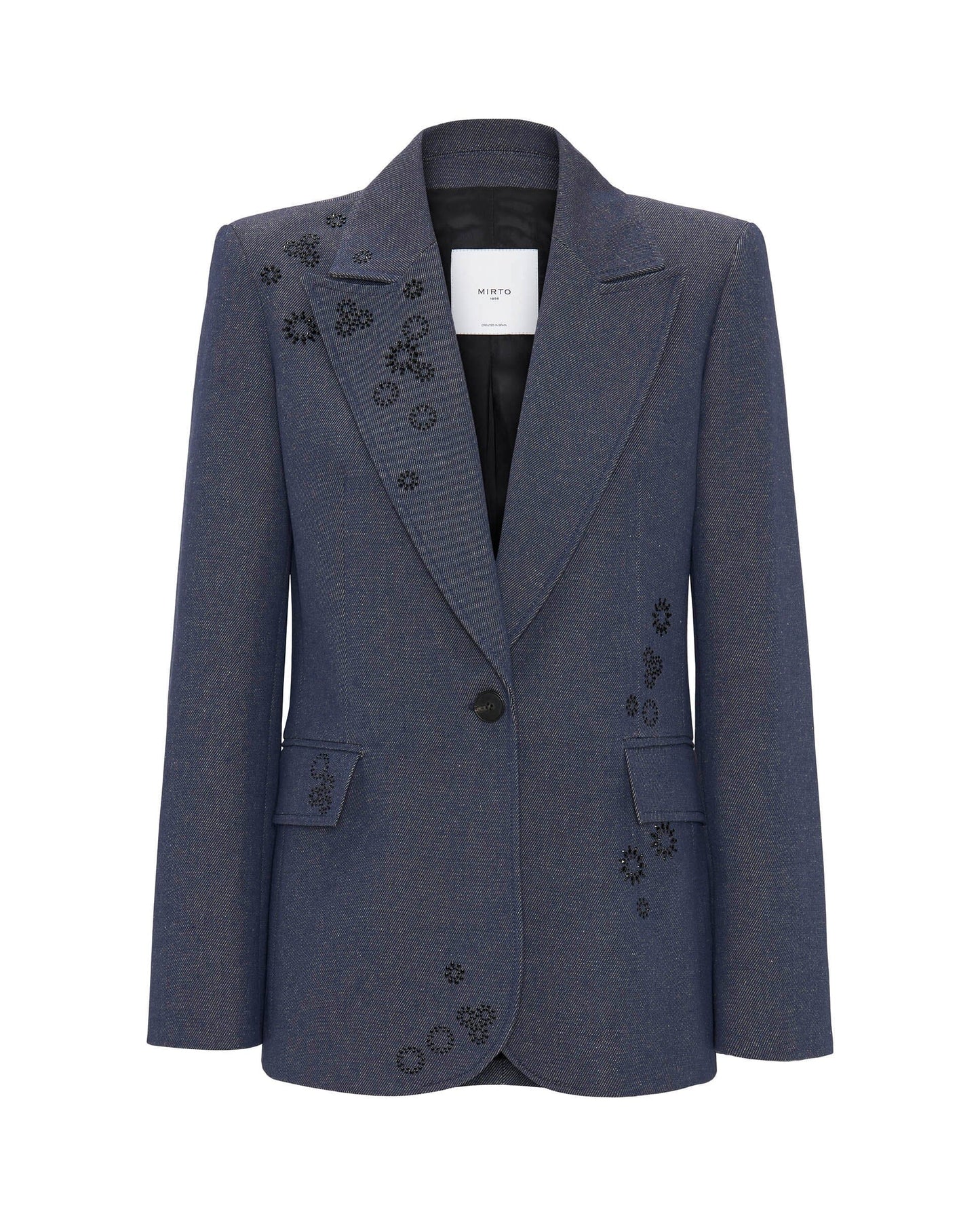 Denim blazer with appliqués OUTERWEAR Mirto 