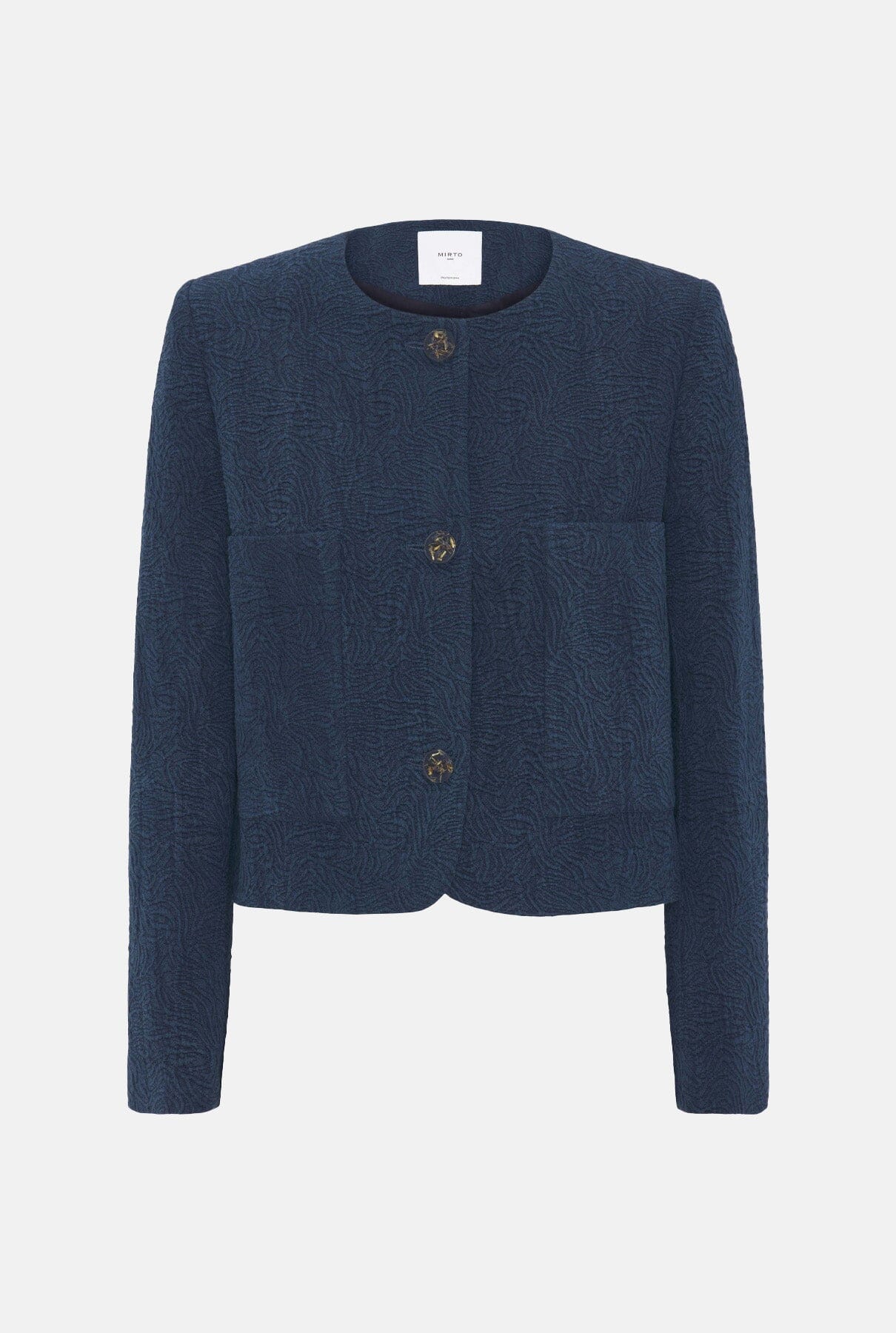 Denim jacquard short jacket Jackets Mirto 