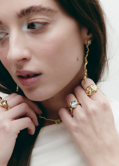 Deriva Earrings Gold Earrings Albert Coll 