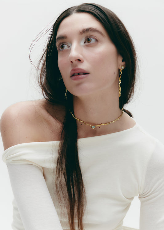 Deriva Earrings Gold Earrings Albert Coll 