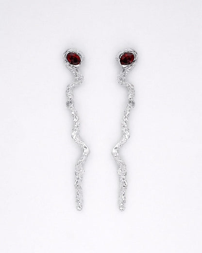 Deriva Earrings Silver Earrings Albert Coll 
