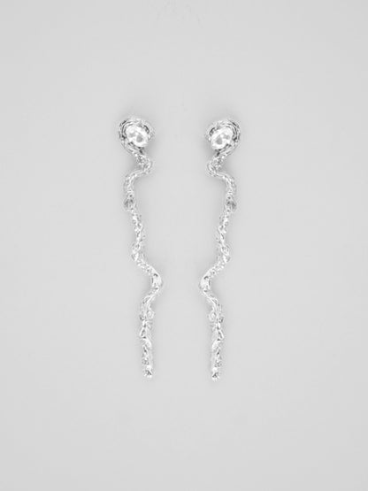 Deriva Earrings Silver Earrings Albert Coll 