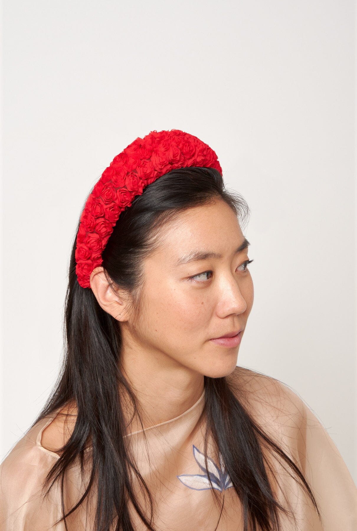 Diadema tela fantasia roja Headband Coterelle 