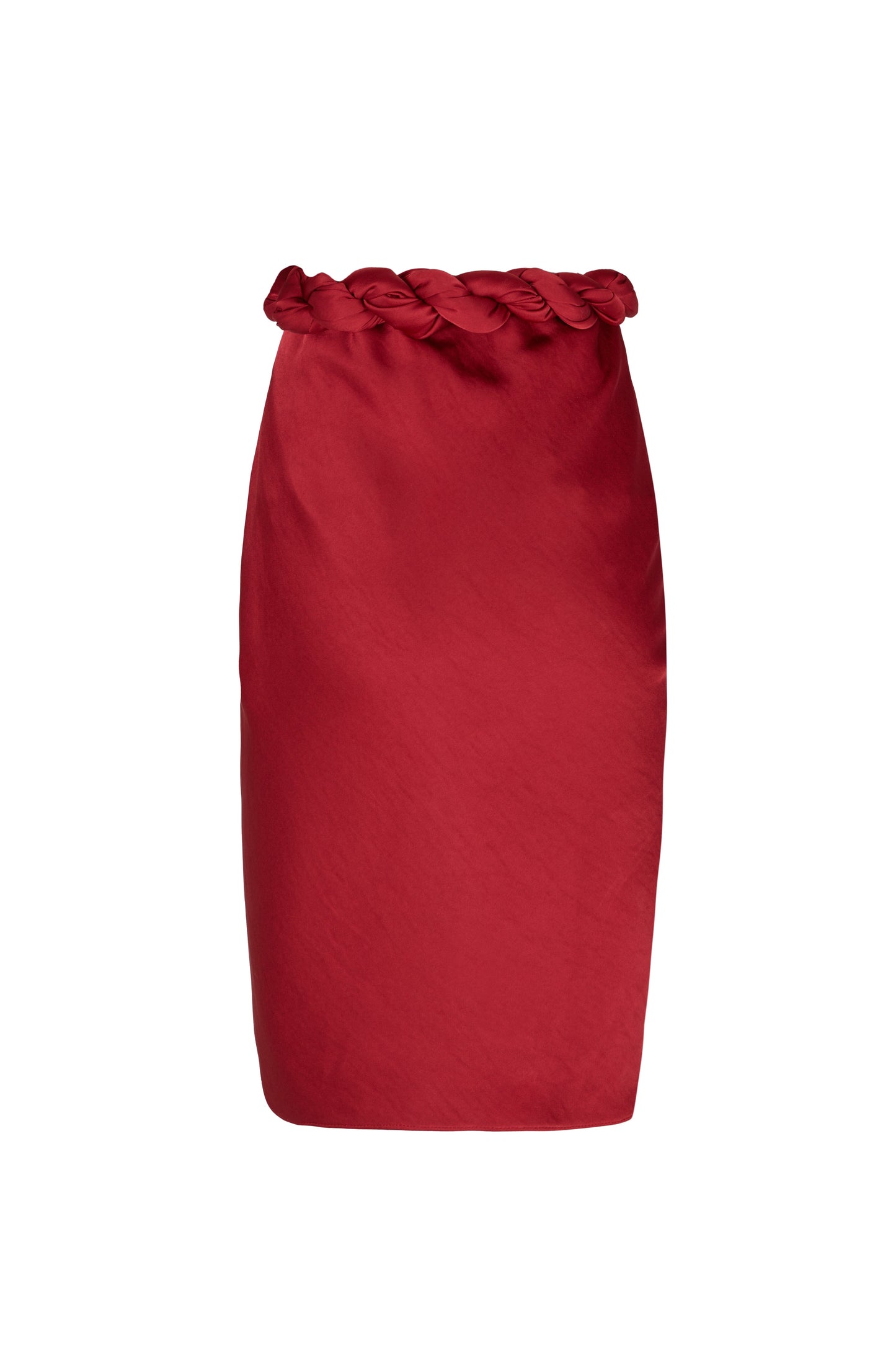 Draped Red Skirt Skirts PALOMO SPAIN 