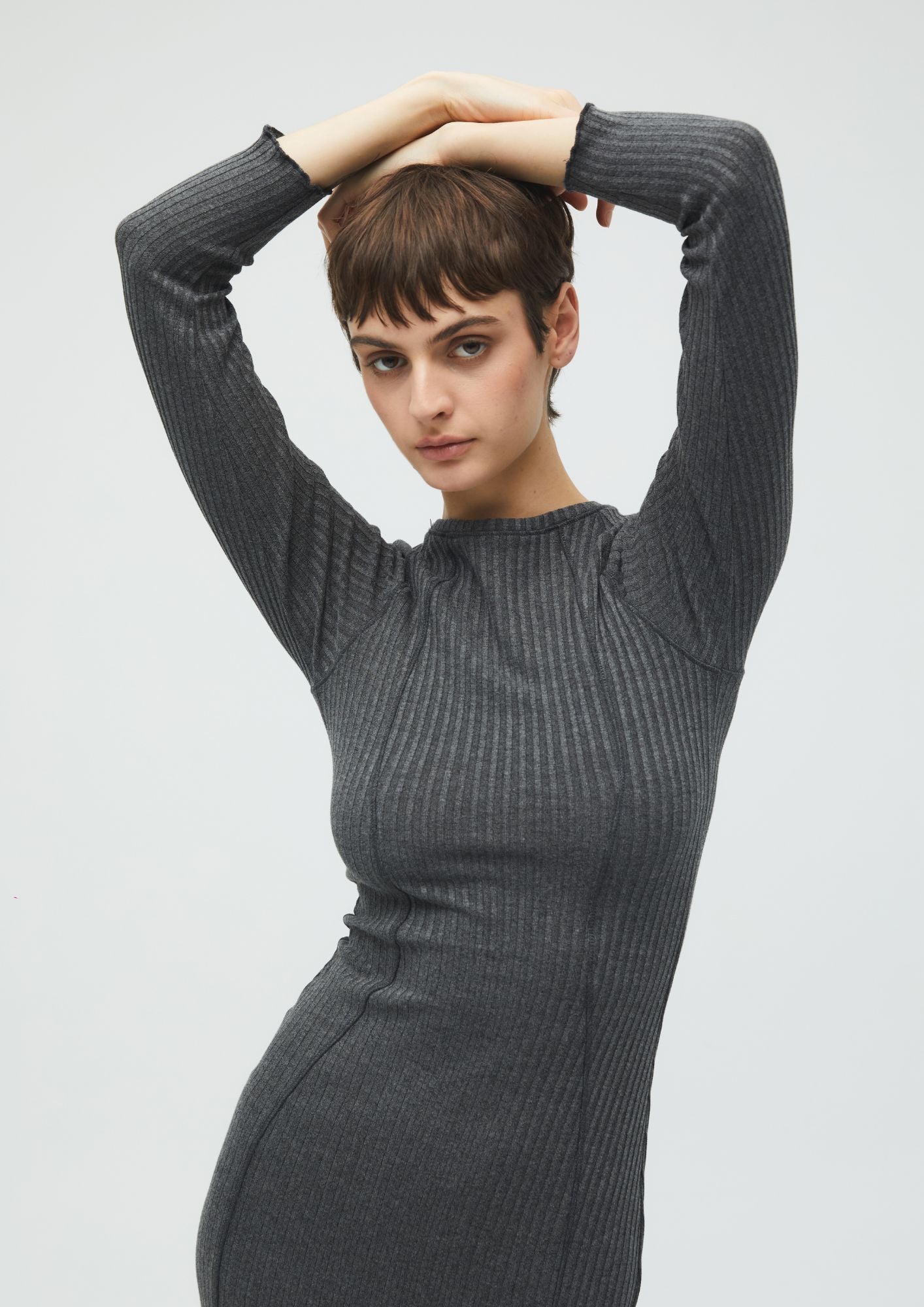 Dark Grey Winter Dress ES Fascinante Dark Grey Winter Dress ES Fascinante