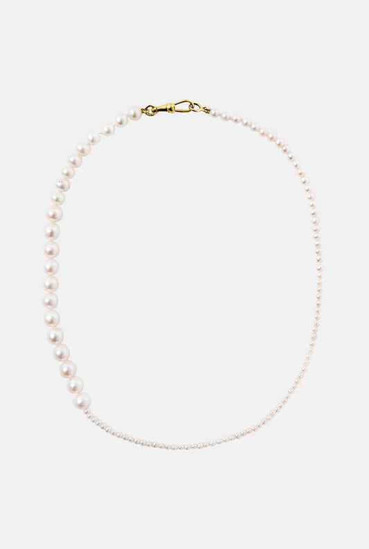 Duo pearls necklace Necklaces Leandra Studio 