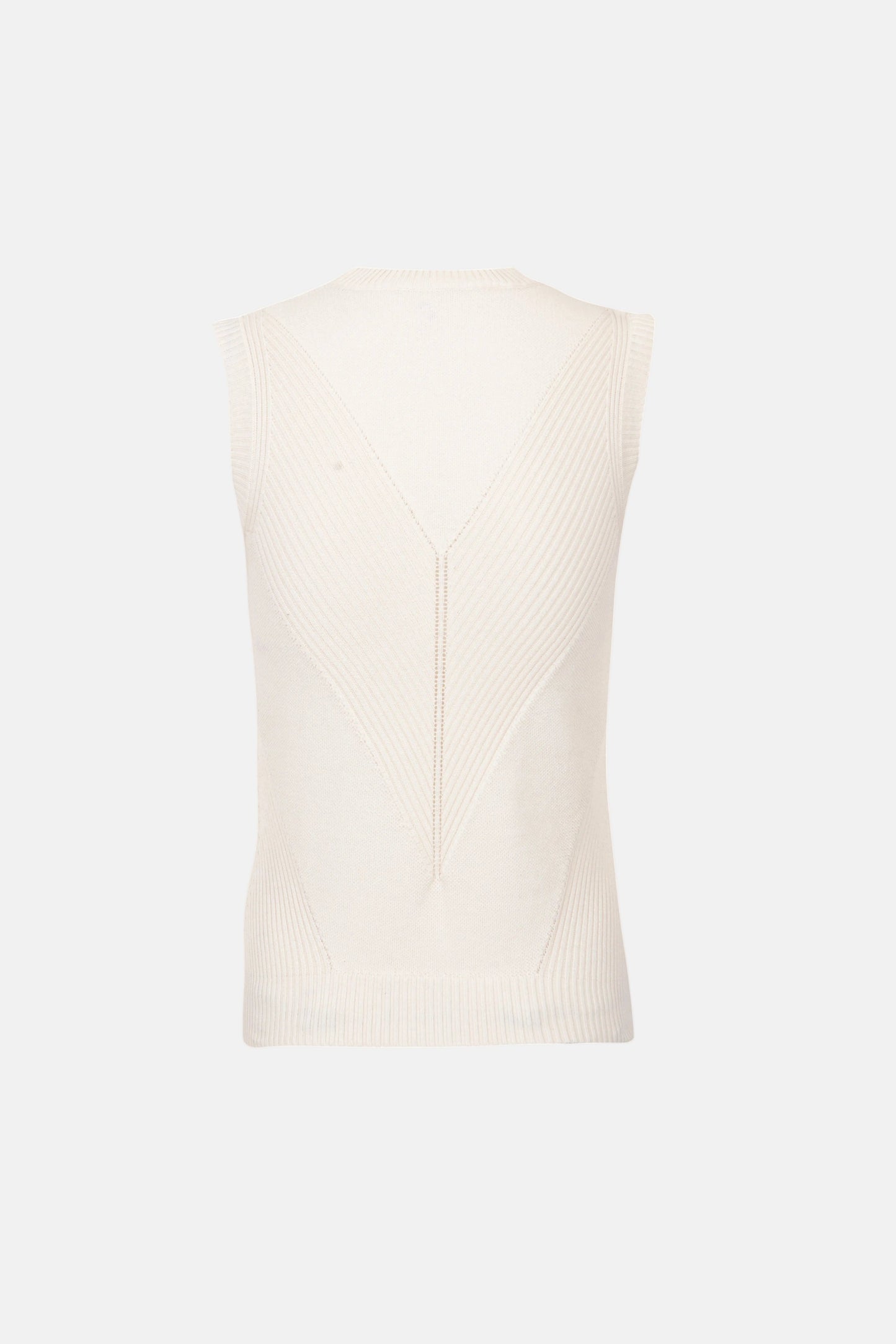 Ecru Knit Top Tops and Blouses PALOMO SPAIN 