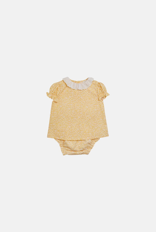 Elodie Baby Set Yellow Minifloral Kids Clothing Amaia London 