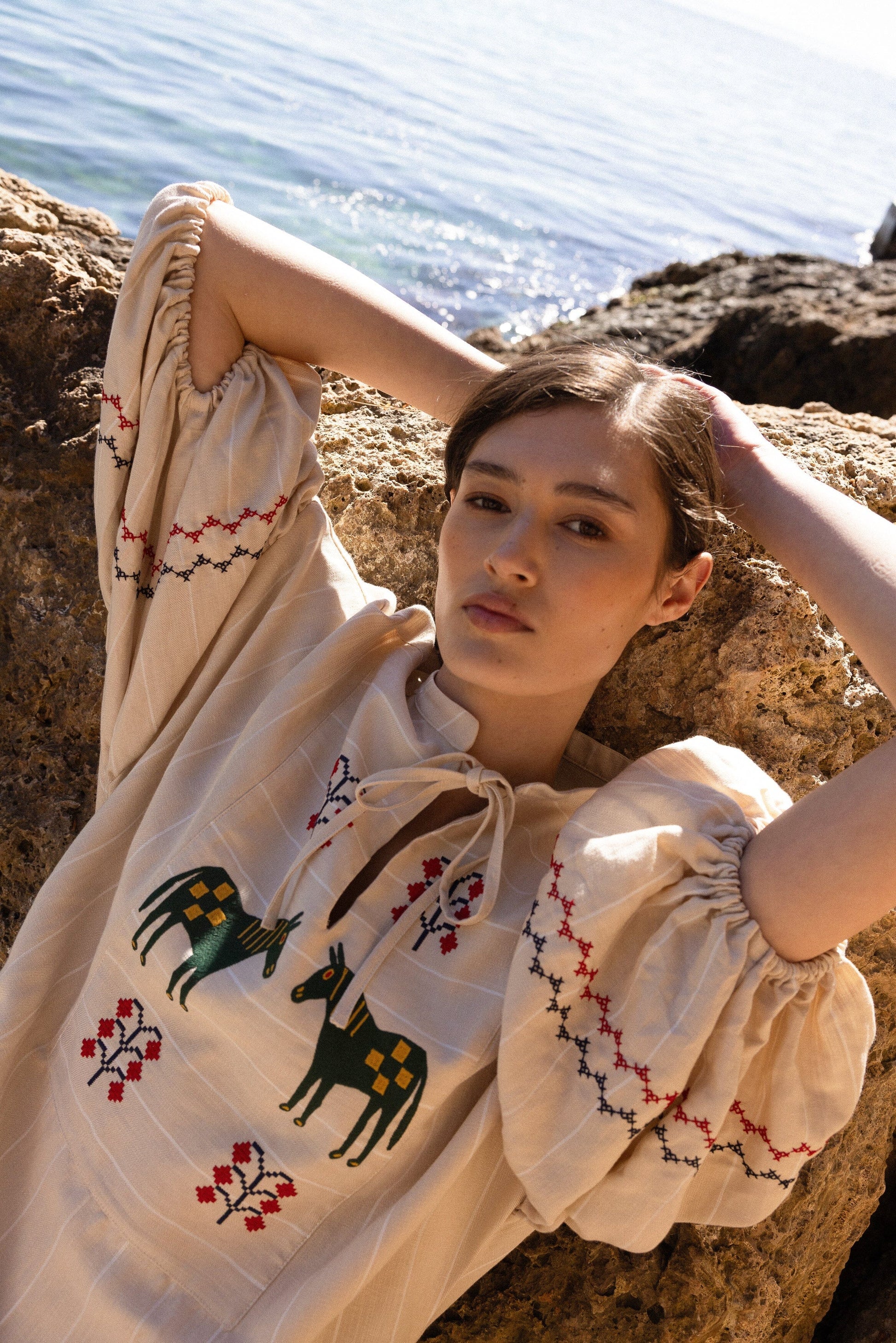 Eloisa Beige Dress Dresses Maràvic 