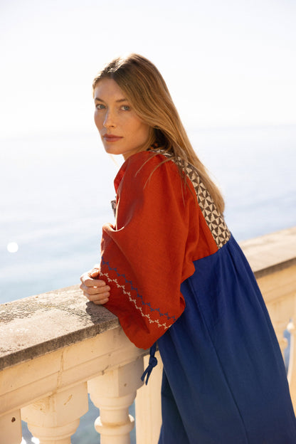 Elvi Blue Dress Dresses Maràvic 