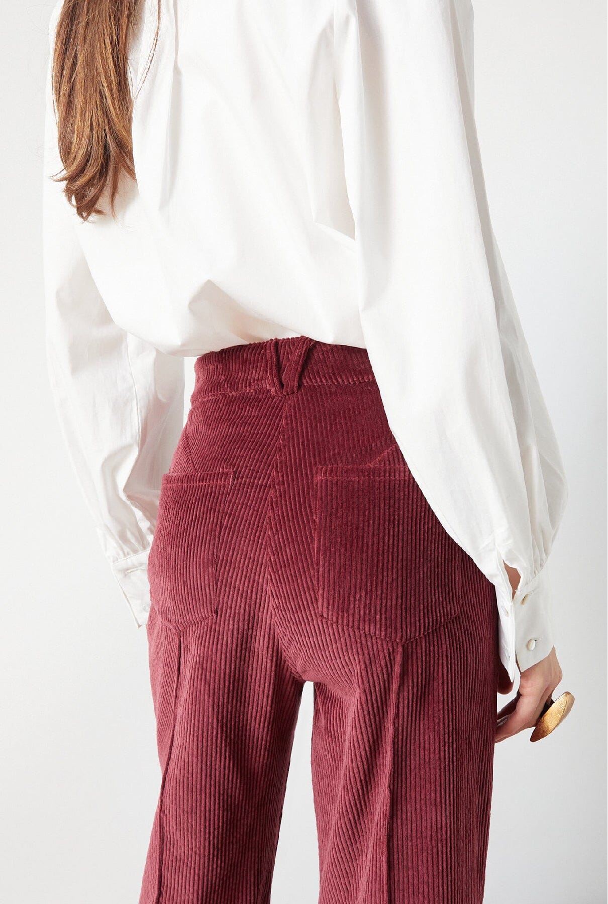 Elvis Pants Maroon Corduroy Trousers The Label Edition 