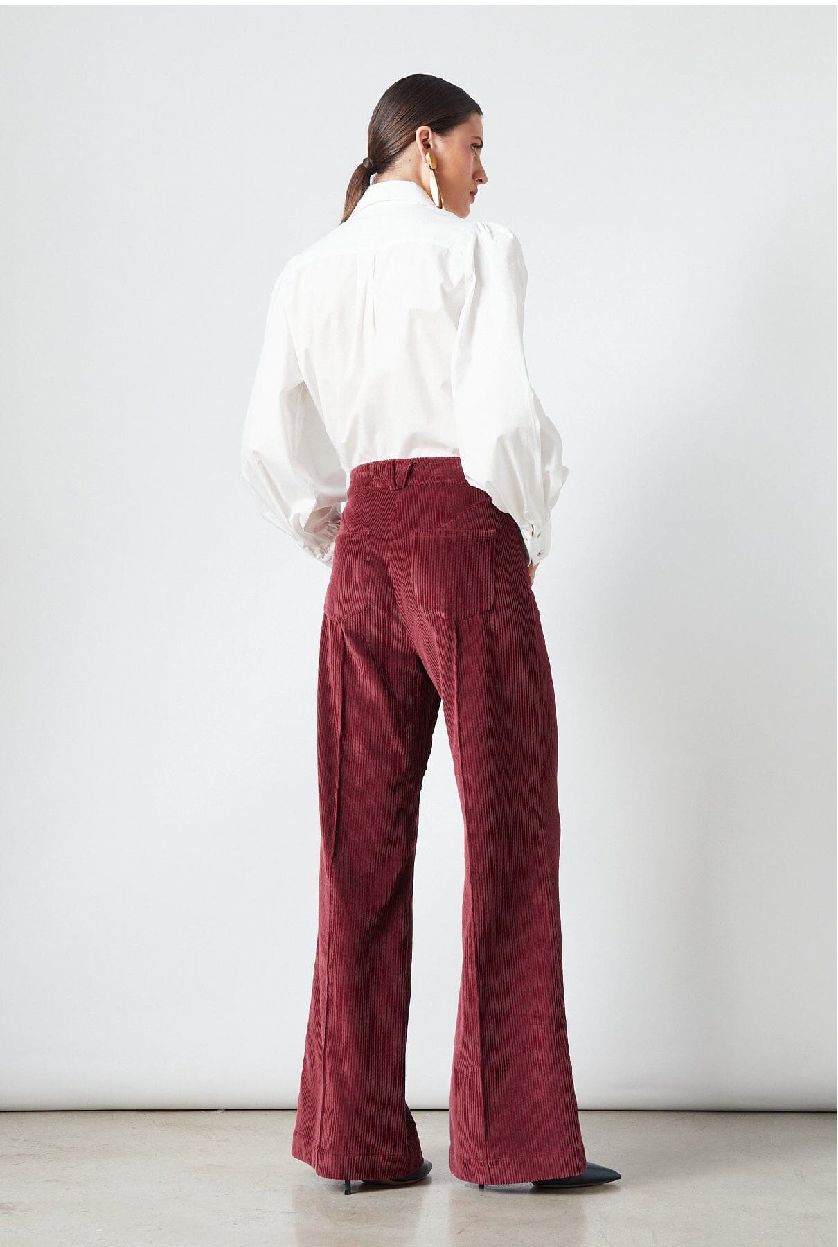 Elvis Pants Maroon Corduroy Trousers The Label Edition 