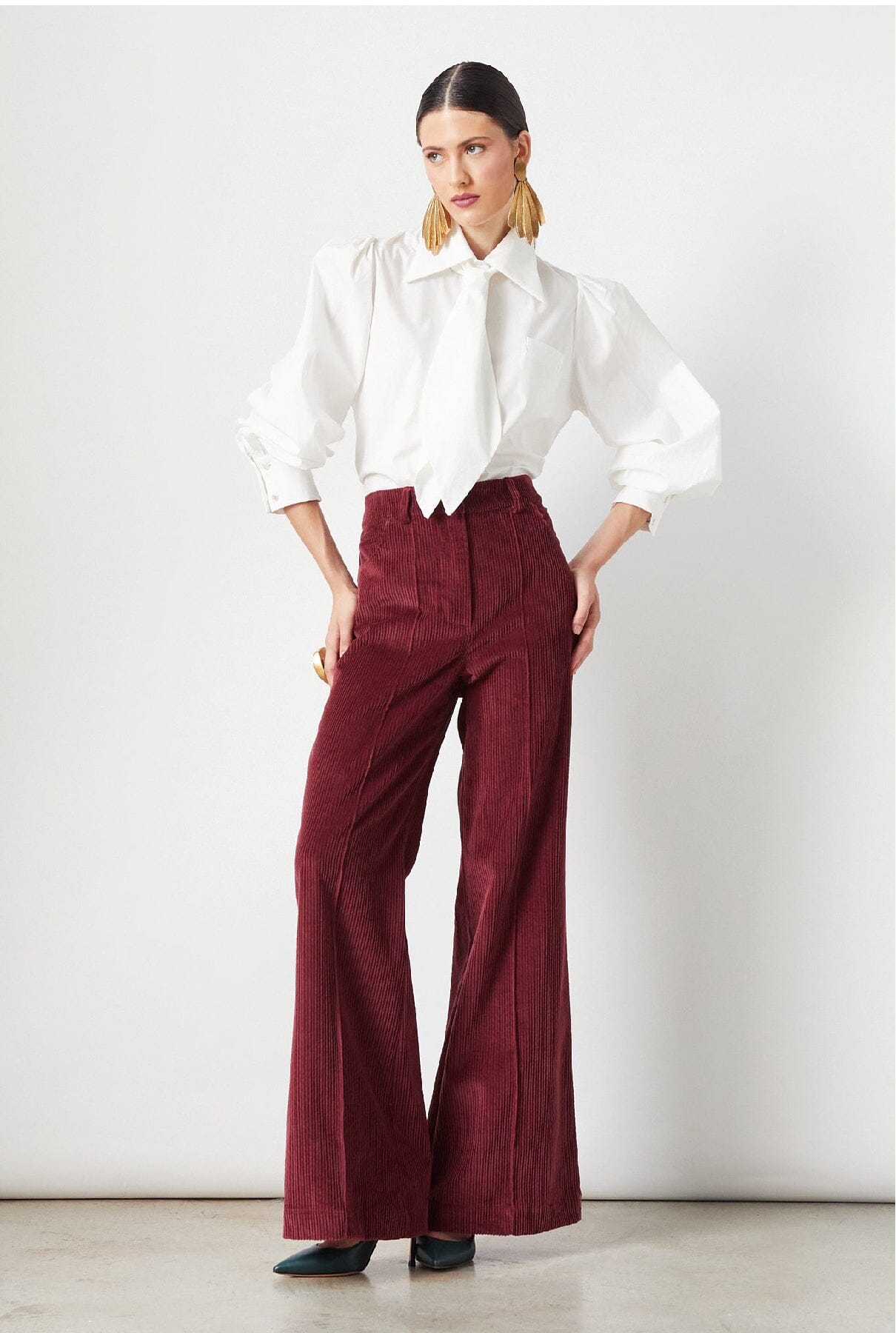 Elvis Pants Maroon Corduroy Trousers The Label Edition 