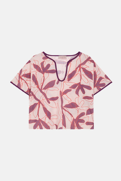 Emilia Blouse Mauve Flower Shirts & blouses Culto 1105 