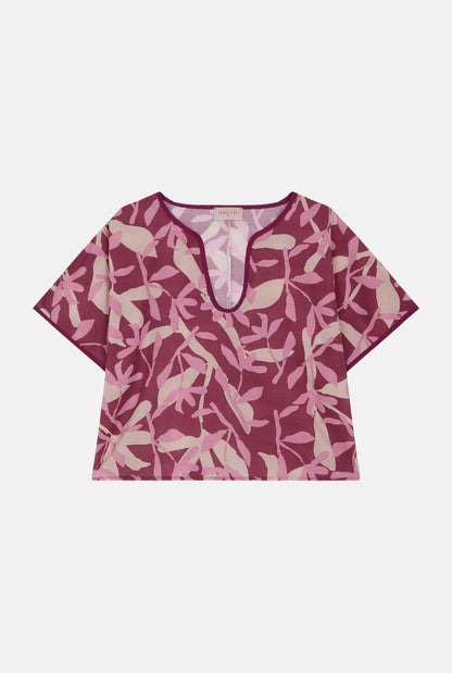 Emilia Blouse Pink Flower Shirts & blouses Culto 1105 