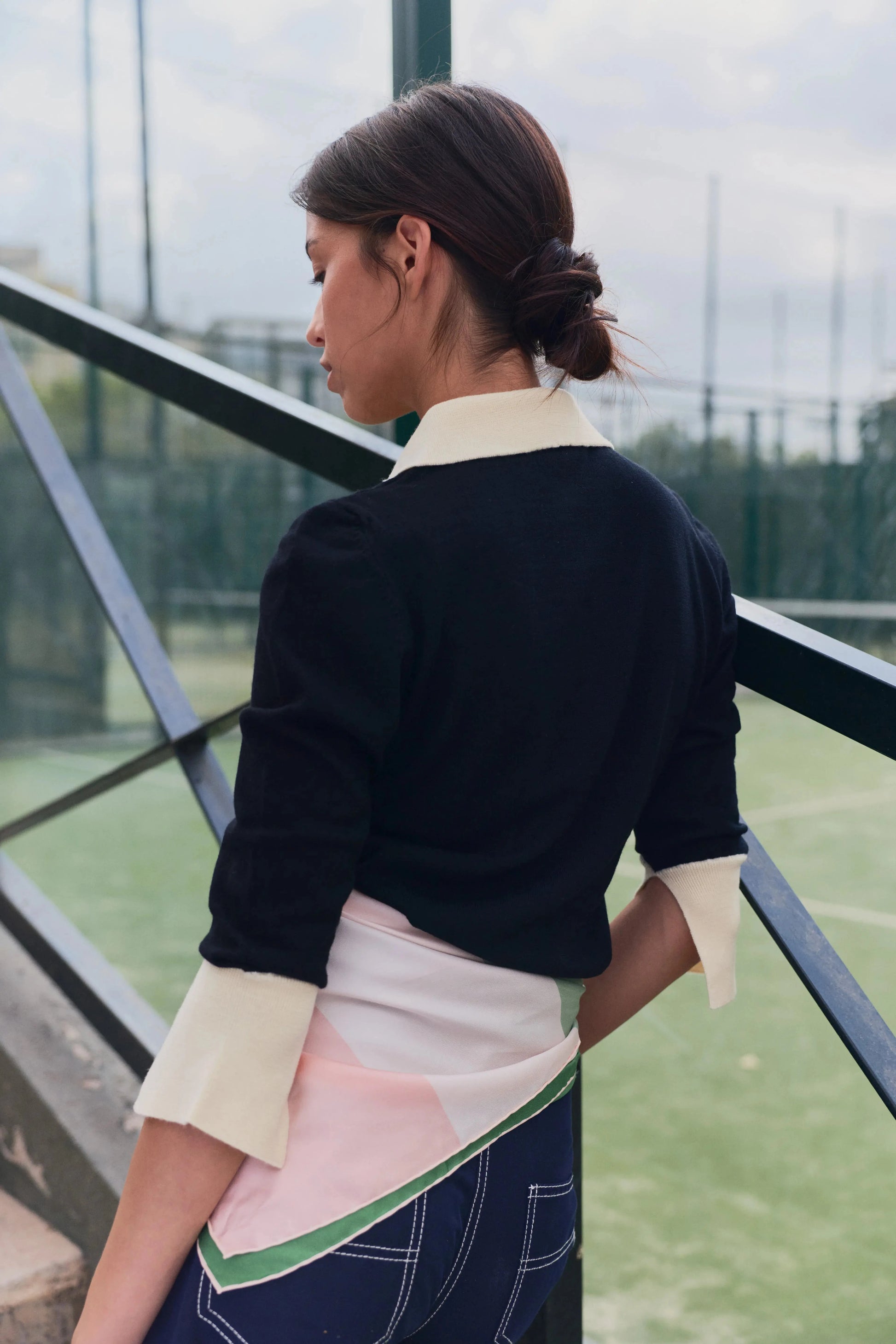 Emily Cashmere blend Polo Black Sweaters Laia Alen 