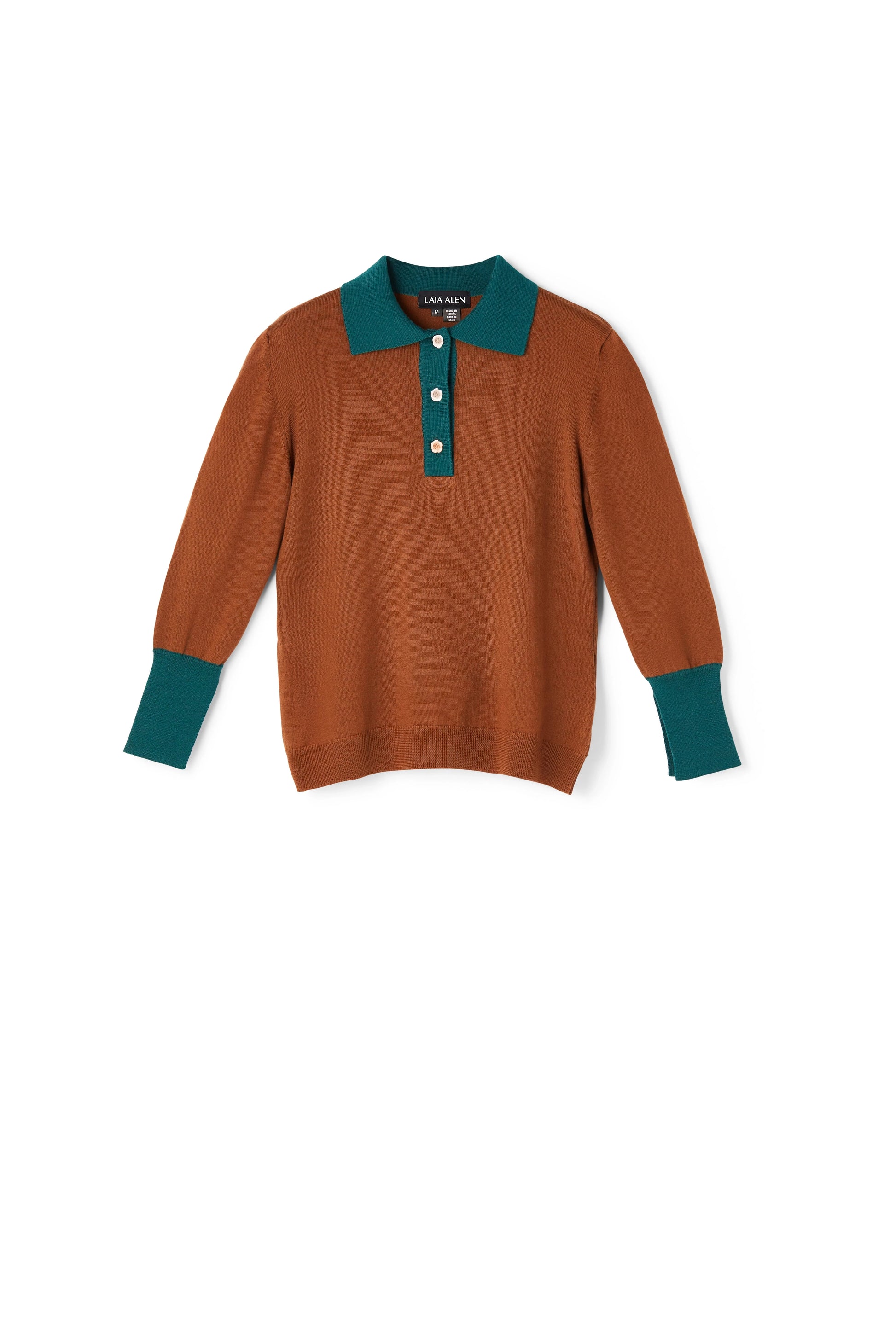 Emily Cashmere blend Polo Brown Sweaters Laia Alen 