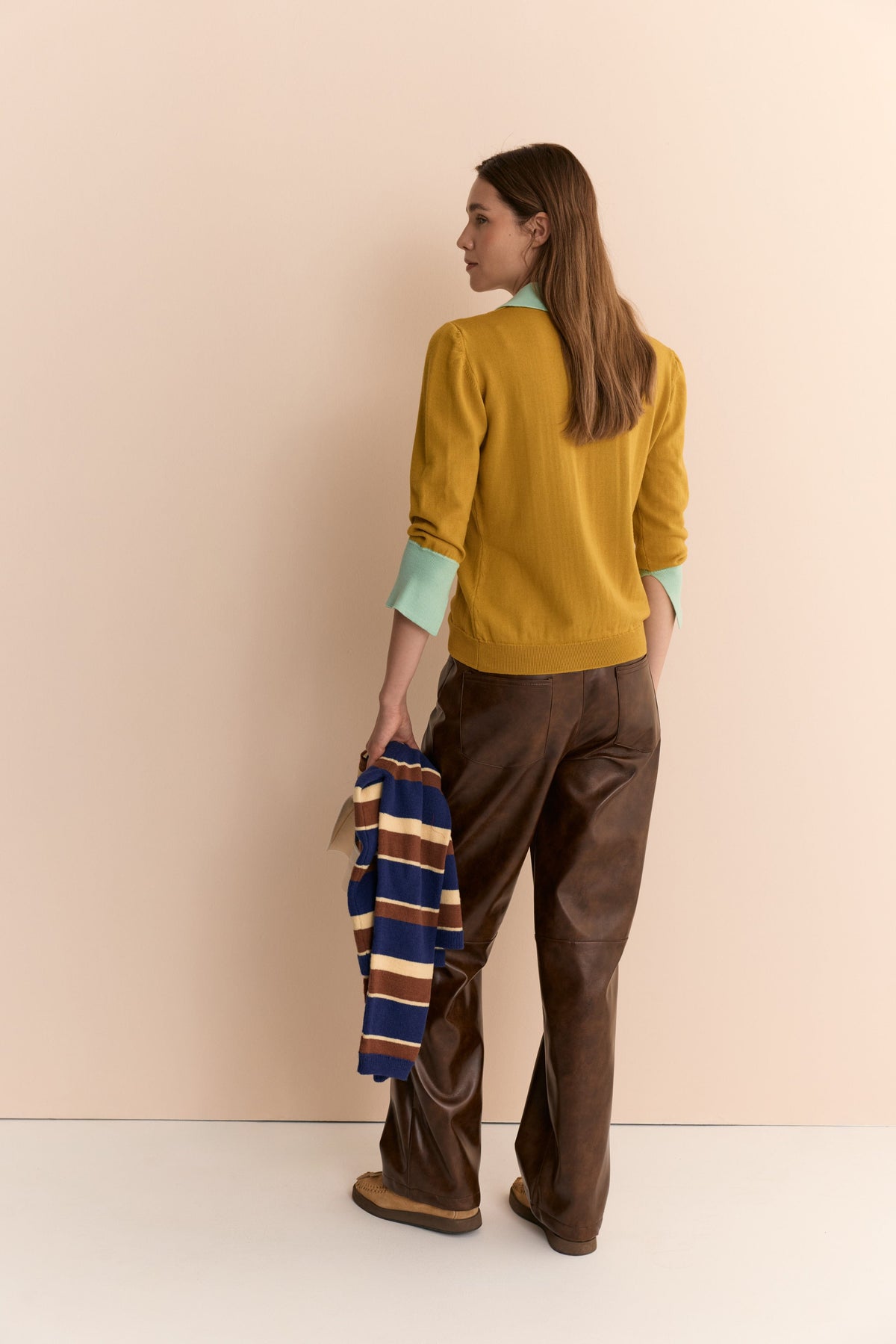 Emily Cashmere Polo Mustard Shirts & blouses Laia Alen 
