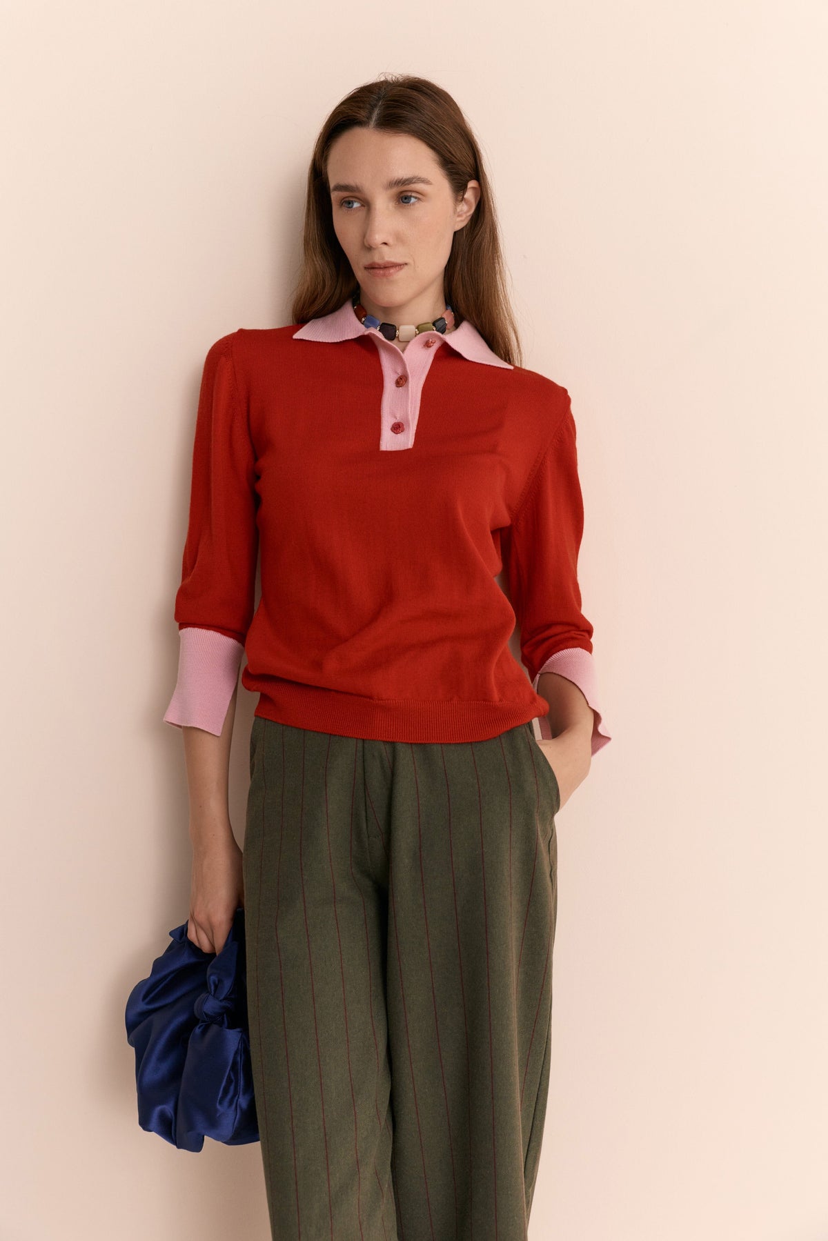 Emily Cashmere Polo Red Shirts & blouses Laia Alen 