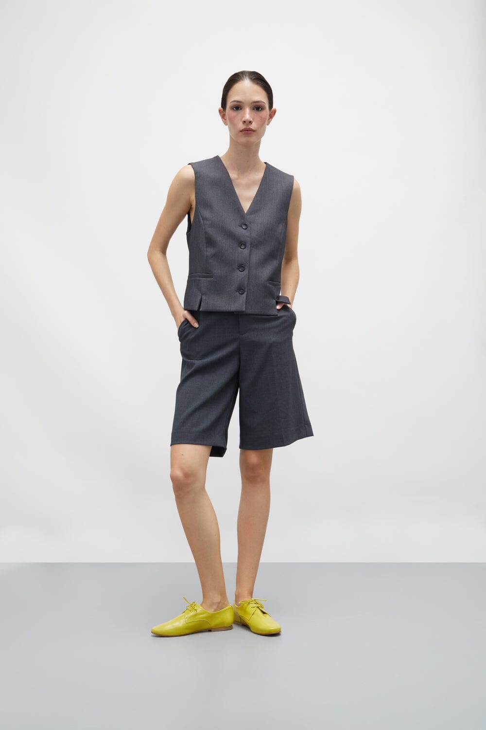 Emma Oxford Flats in Lime Patent Leather Emma AUGUSTA 