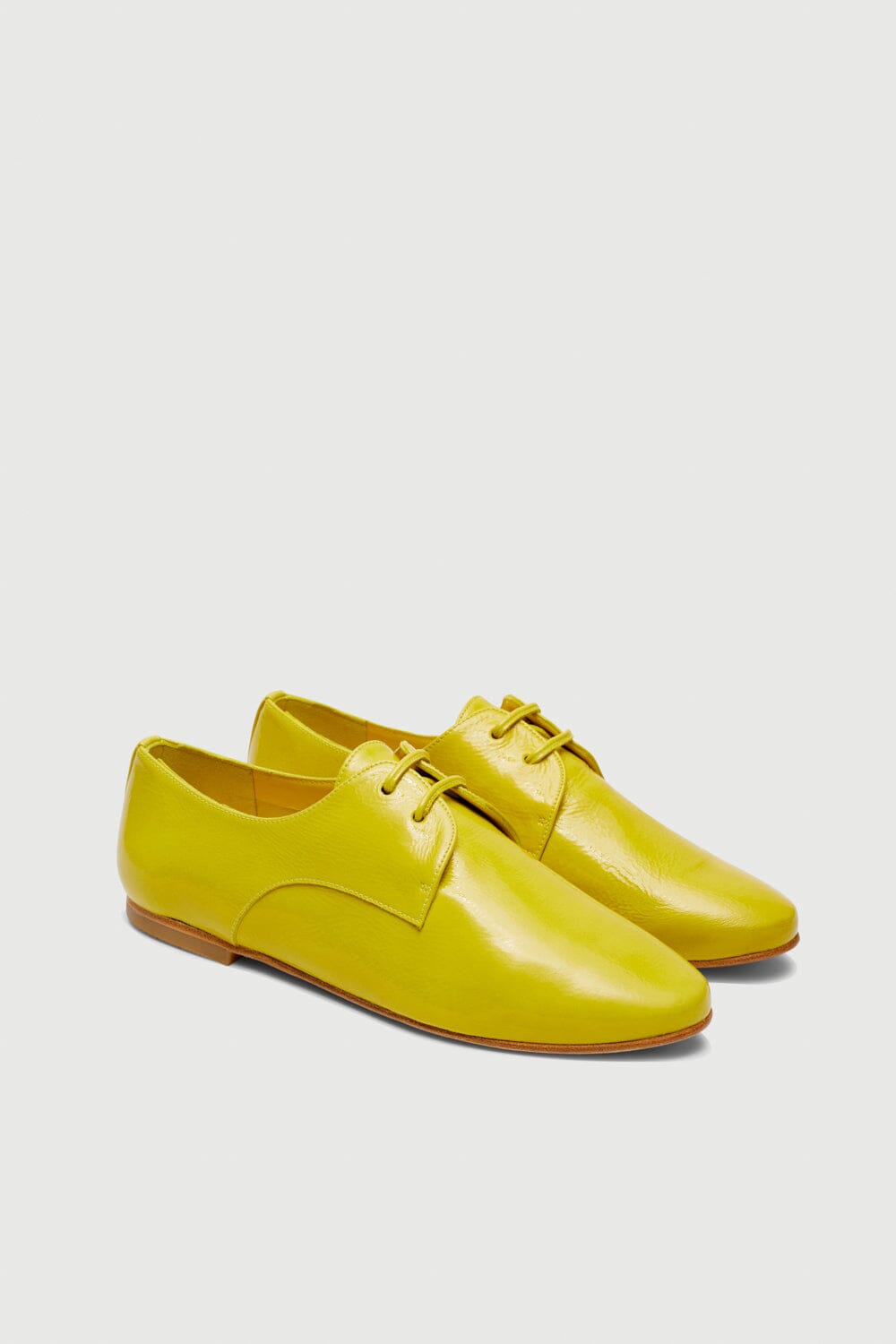 Emma Oxford Flats in Lime Patent Leather Emma AUGUSTA 
