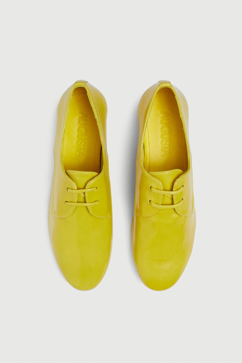 Emma Oxford Flats in Lime Patent Leather Emma AUGUSTA 