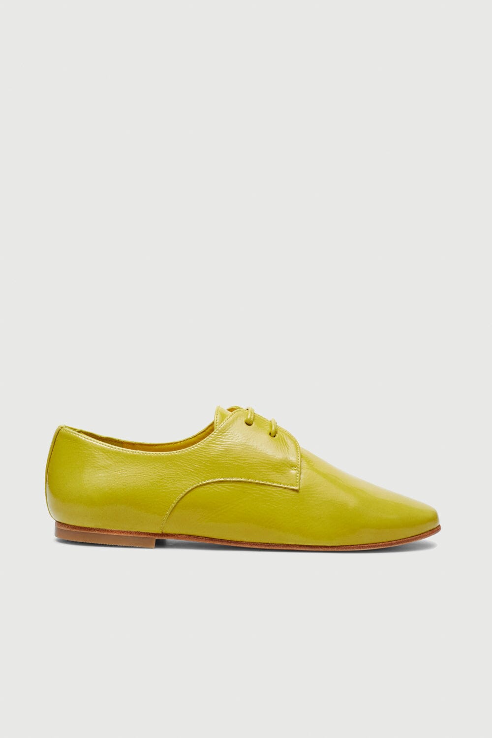 Emma Oxford Flats in Lime Patent Leather Emma AUGUSTA 