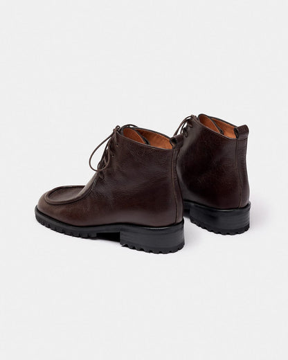 ERA MARRON OSCURO Booties Naguisa 