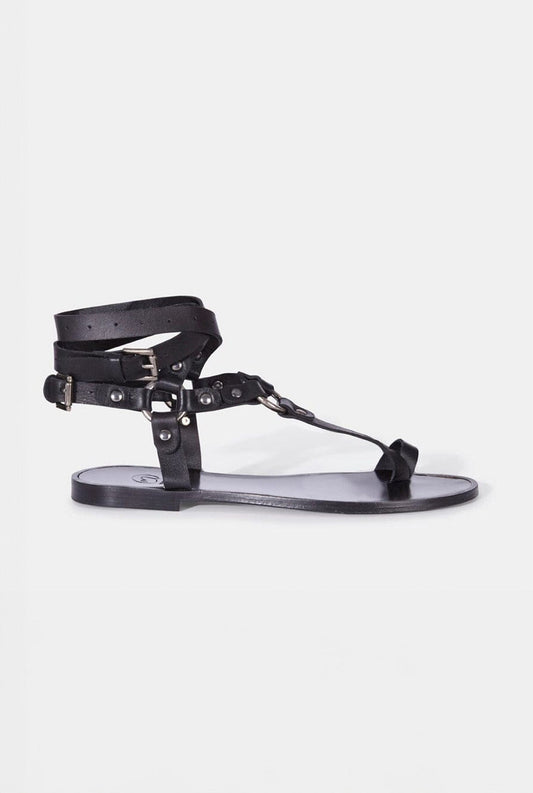 ESCLAVAS NEGRO Flat sandals Micuir 