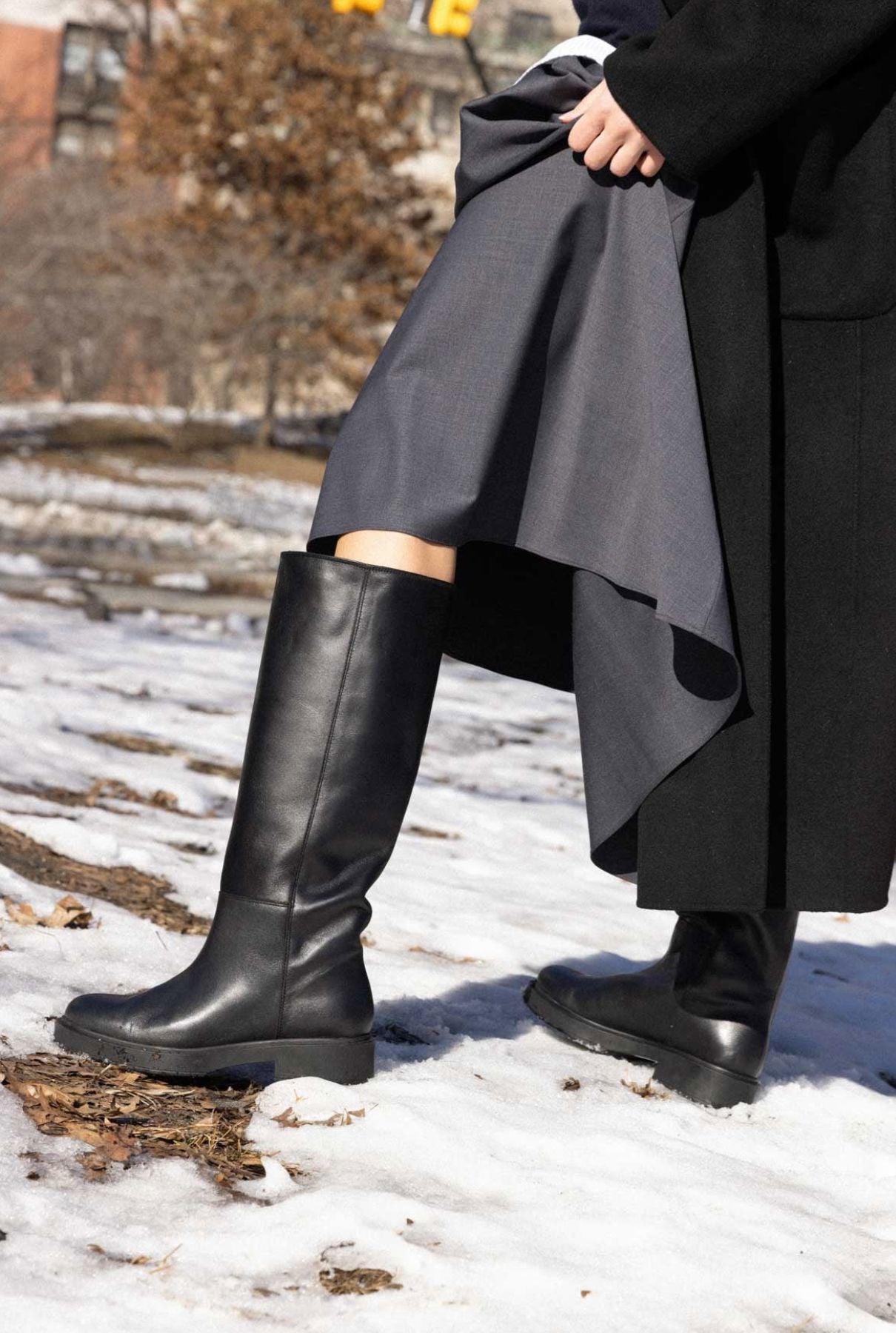 Eugene negro Heels Mint and Rose 