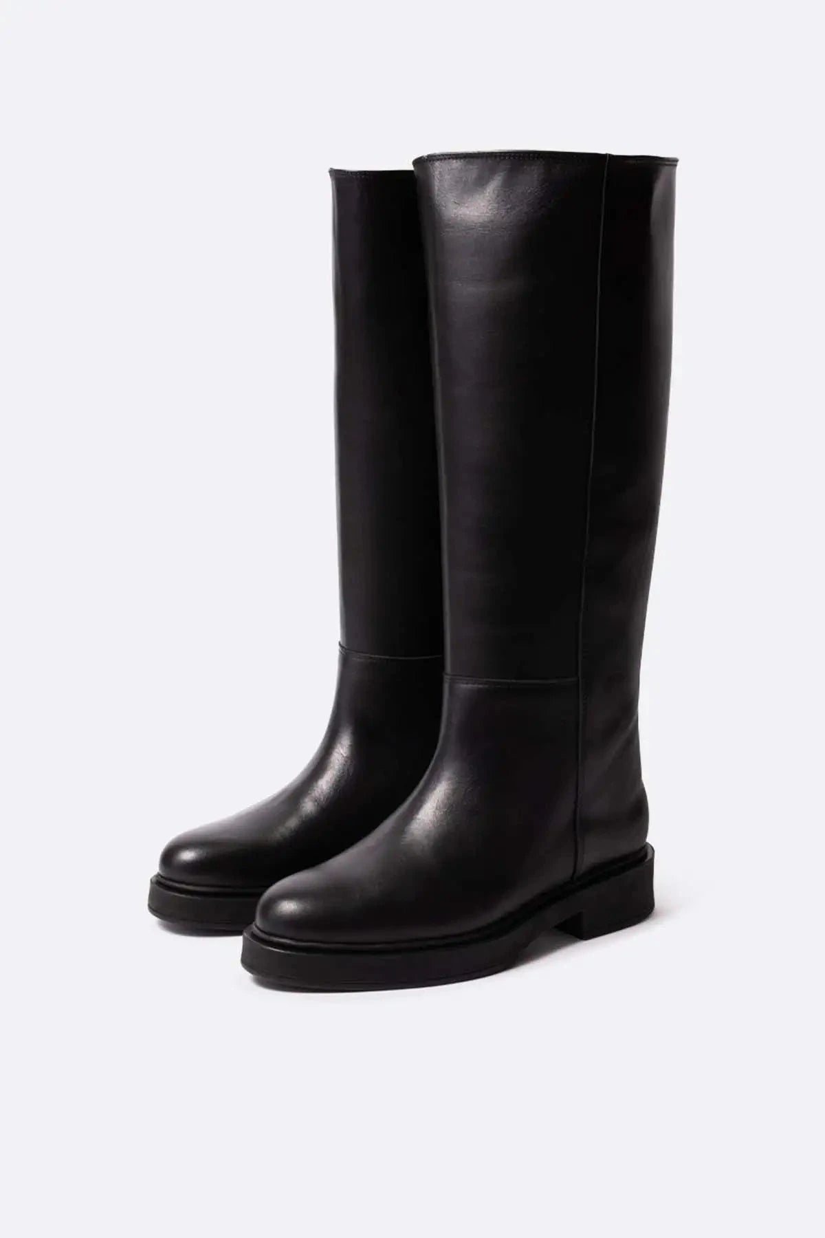 Eugene negro Heels Mint and Rose 