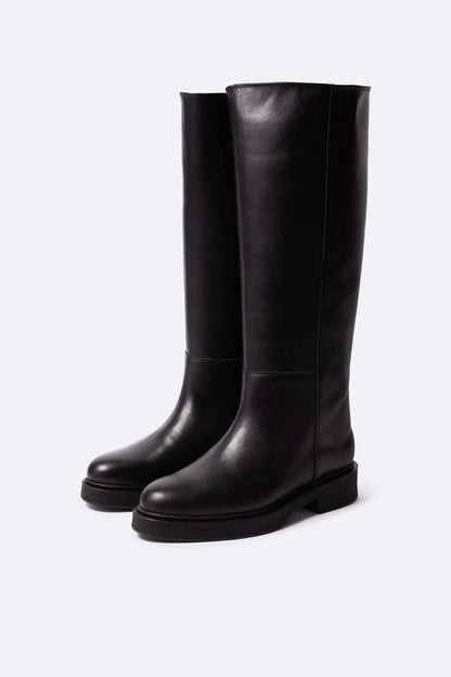 Eugene negro Heels Mint and Rose 