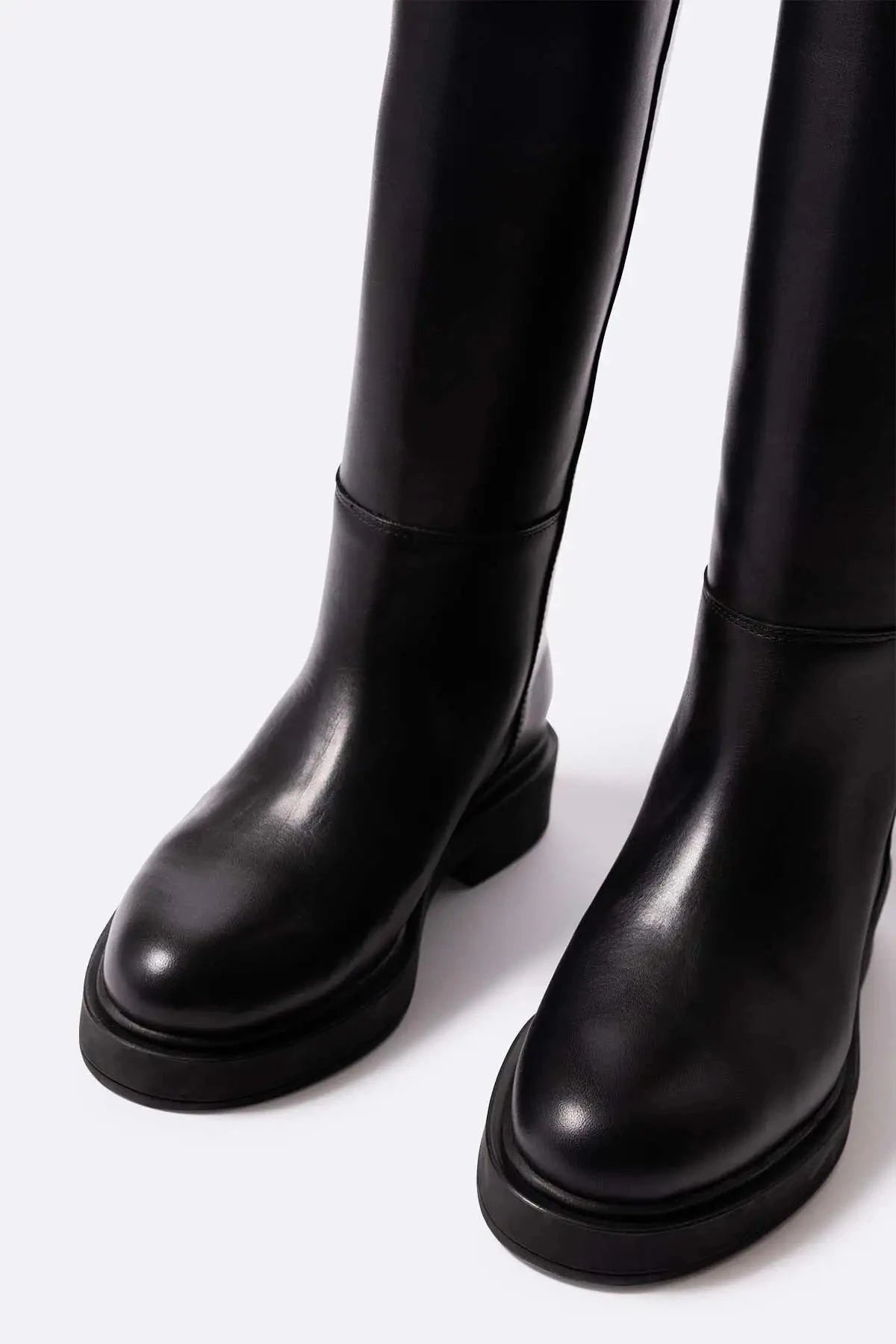 Eugene negro Heels Mint and Rose 