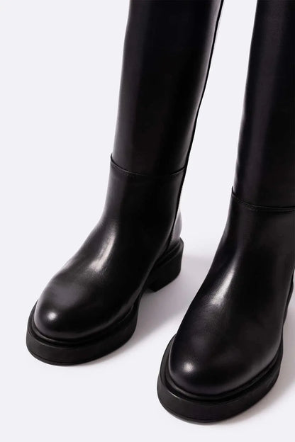 Eugene negro Heels Mint and Rose 