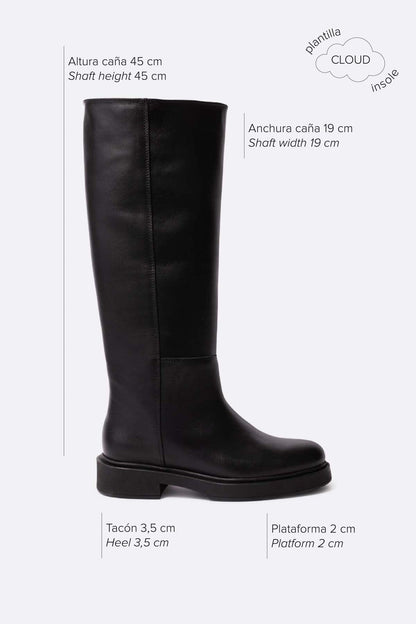 Eugene negro Heels Mint and Rose 