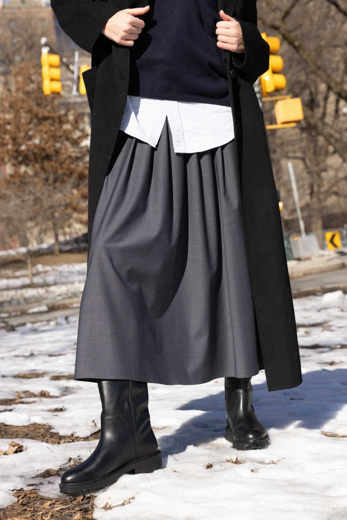 Eugene negro Heels Mint and Rose 