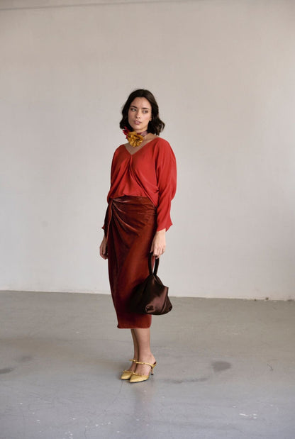 Eva Midi Skirt Skirts Atelier Aletheia 