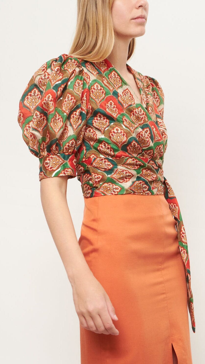 Ezio green blouse. Pre-Order Shirts & blouses Leyre Doueil 