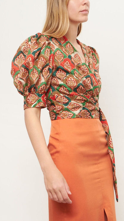 Ezio green blouse. Pre-Order Shirts & blouses Leyre Doueil 